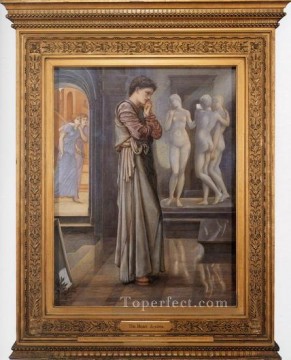 エドワード・バーン・ジョーンズ Painting - ピグマリオンとイメージ I 心が望むラファエル前派 サー・エドワード・バーン・ジョーンズ